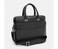 Чоловіча шкіряна сумка Borsa Leather K18820-1bl-black