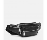 Чоловіча шкіряна сумка на пояс Ricco Grande K16292bl-black Чоловіча шкіряна сумка на пояс Ricco Grande K16292bl-black