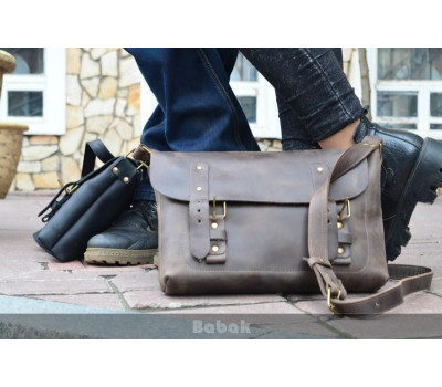 Сумка шкіряна Сrossbody Brown 861051 